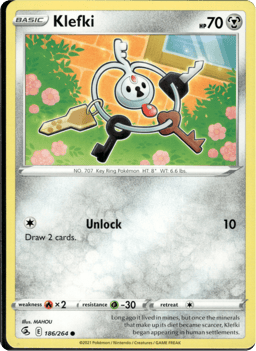 2021 Klefki #186 Fusion Strike