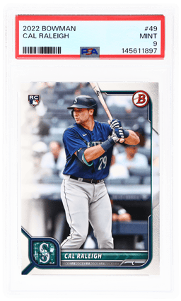2022 Bowman Cal Raleigh #49 PSA 9