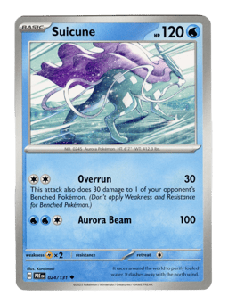2025 Suicune #24 Prismatic Evolutions