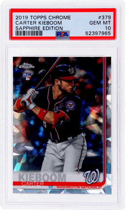 2019 Topps Chrome Sapphire Edition Carter Kieboom #379 PSA 10