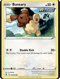 2021 Buneary #212 Fusion Strike