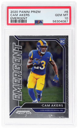 2020 Panini Prizm Emergent Cam Akers #6 PSA 10