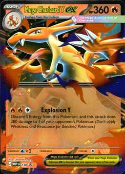 2025 Mega Charizard Y ex #30 Mega Evolution Black Star Promos