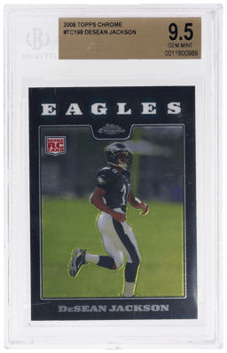 2008 Topps Chrome DeSean Jackson #TC198 BGS 9.5