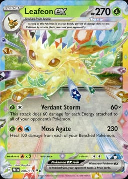 2025 Leafeon ex #6 Prismatic Evolutions