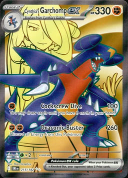 2025 Cynthia's Garchomp ex #215 Destined Rivals