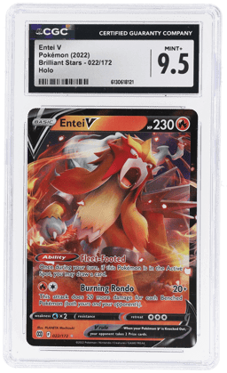 2022 Pokemon Sword and Shield Brilliant Stars Entei V #22 CGC 9.5
