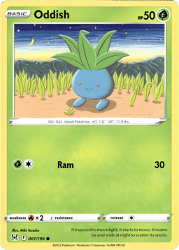 2022 Oddish #1 Lost Origin