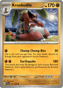 2023 Krookodile #117 Scarlet & Violet