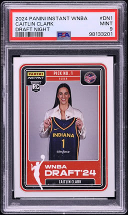 2024 Panini Instant WNBA Draft Night Caitlin Clark ROOKIE #DN-1 PSA 9 MINT