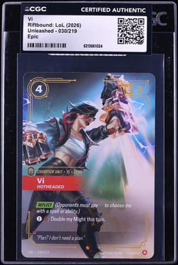 2026 Riftbound League Of Legends LoL Unleashed Epic Vi #30 CGC AUTH