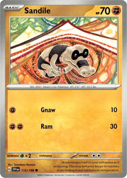 2023 Sandile #115 Scarlet & Violet