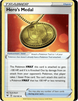 2020 Hero's Medal #152 Vivid Voltage