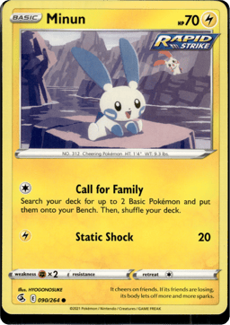 2021 Minun #90 Fusion Strike