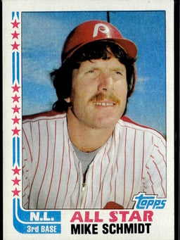 1982 Mike Schmidt #339 Baseball