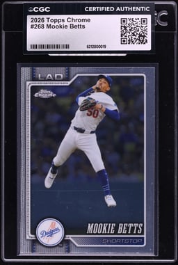 2026 Topps Chrome Mookie Betts #268 CGC AUTH