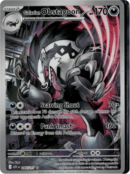 2026 Galarian Obstagoon #245 Ascended Heroes