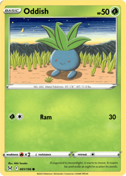 2022 Oddish #1 Lost Origin