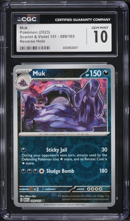 2023 Pokemon Scarlet & Violet 151 Reverse Holo Muk #089 CGC 10 GEM MINT
