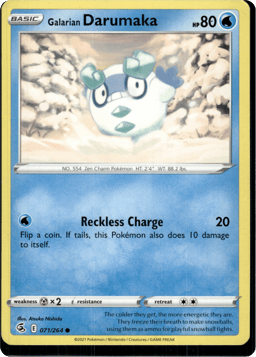 2021 Galarian Darumaka #71 Fusion Strike