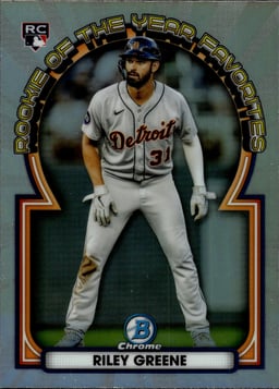 2023 Riley Greene #ROYF-6 Bowman Chrome Rookie of the Year Favorites
