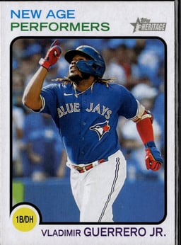 2022 Vladimir Guerrero Jr. #NAP-3 Topps Heritage New Age Performers