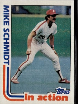 1982 Mike Schmidt #101 In Action