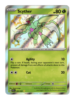 2024 Scyther #95 Paldean Fates