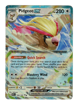 2023 Pidgeot ex #164 Obsidian Flames