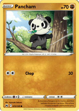2023 Pancham #72 Crown Zenith