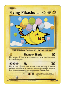 2016 Flying Pikachu #110 Evolutions