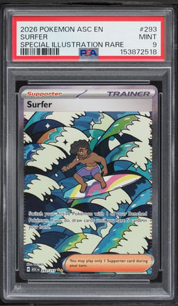 2026 Pokemon Mega Evolution Ascended Heroes SIR Surfer #293 PSA 9 MINT