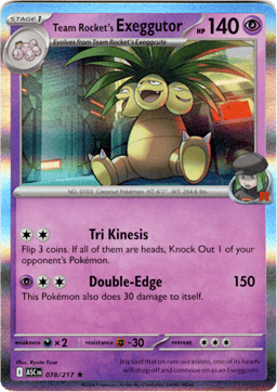 2026 Team Rocket's Exeggutor #78 Ascended Heroes