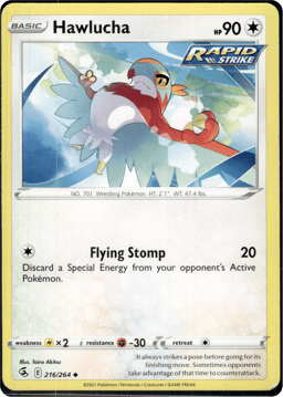 2021 Hawlucha #216 Fusion Strike