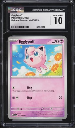 2023 Pokemon Scarlet & Violet Paldea Evolved Jigglypuff #83 CGC 10 GEM MINT