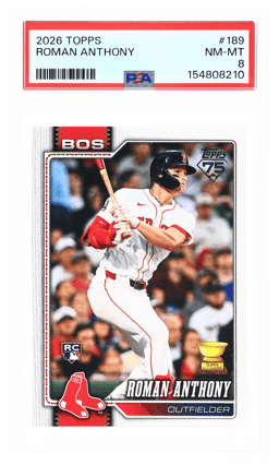2026 Topps Roman Anthony #189 PSA 8