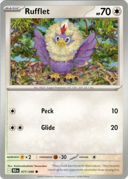 2025 Rufflet #77 Black Bolt