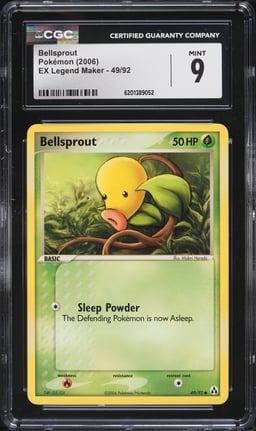 2006 Pokemon EX Legend Maker Bellsprout #49 CGC 9 MINT
