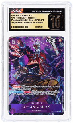2024 One Piece Premium Booster the Best Japanese Alternate Art Eustass "Captain" Kid #OP05-074 CGC PRI