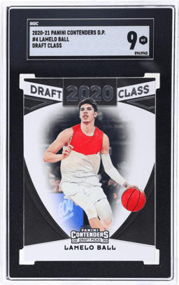 2020 Panini Contenders Draft Picks Draft Class Lamelo Ball #4 SGC 9