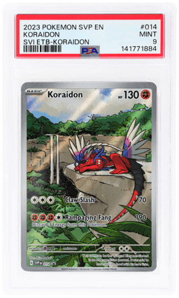 2023 Pokemon Scarlet and Violet Black Star Promo Elite Trainer Box Koraidon #014 PSA 9