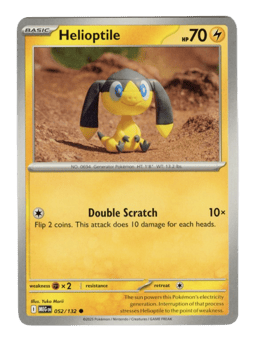 2025 Helioptile #52 Mega Evolution