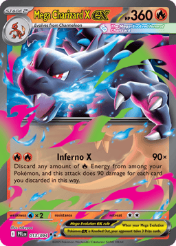 2025 Mega Charizard X ex #13 Phantasmal Flames