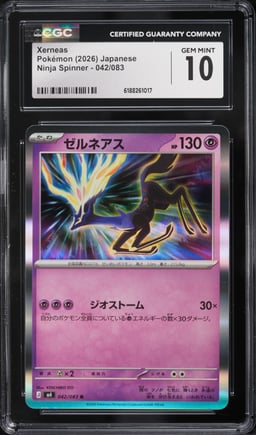 2026 Pokemon Japanese Ninja Spinner Xerneas #042 CGC 10 GEM MINT
