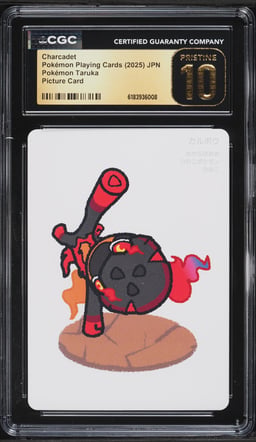 2025 Pokemon Japanese Playing Cards Taruka Picture Charcadet CGC 10 PRISTINE