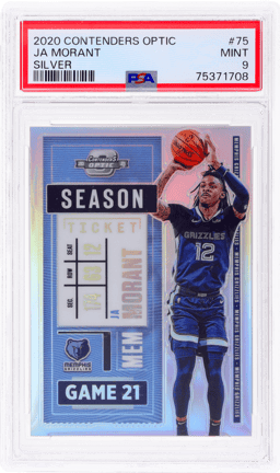 2020 Panini Contenders Optic Season Ticket Silver Ja Morant #75 PSA 9