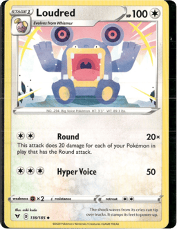 2020 Loudred #136 Vivid Voltage