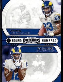 2020 Cam Akers / Van Jefferson #RN-AJ Contenders Round Numbers