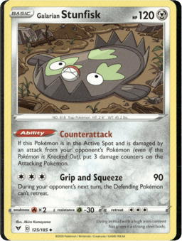 2020 Galarian Stunfisk #125 Vivid Voltage