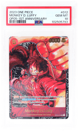 2023 One Piece Awakening of the New Era 1st Anniversary Monkey D. Luffy #ST01012 PSA 10